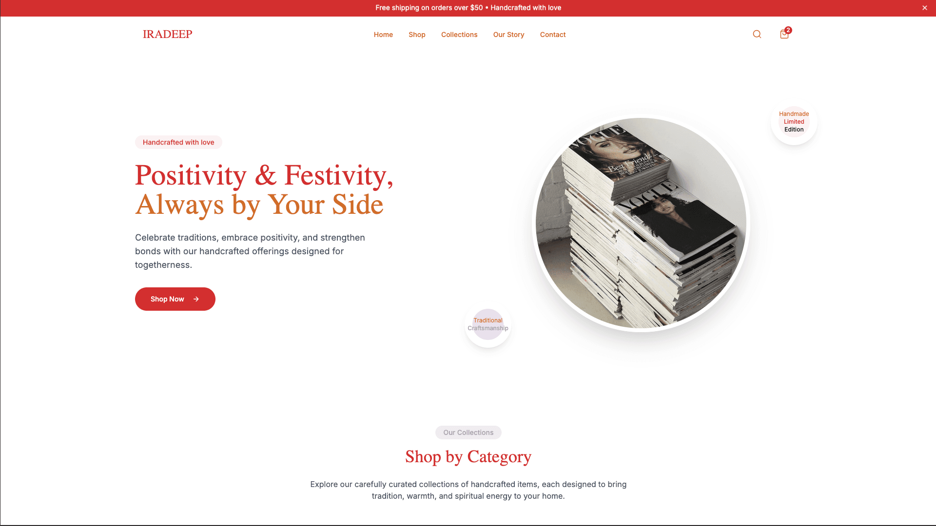Iradeep Shopify Store